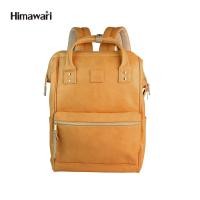 ราคา HIMAWARI กระเป๋าเป้สะพายหลัง ใส่โน้ตบุ๊ก 14 นิ้ว Laptop PU Leather Laptop Backpack with USB Port รุ่น 9001 เลือกสีได้ (19435630228)
