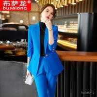 ราคา RYRYSTYLE ชุดฉบับภาษาเกาหลีกางเกงขายาวพิธีการสูทมืออาชีพแขนยาวสำหรับผู้หญิงเสื้อเบลเซอร์2220สำหรับสัมภาษณ์ (20494541310)