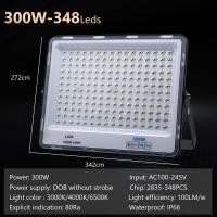ราคา เลนส์ DOB Floodlight แสงไฟ 50W 100W 200W 300W LED 2835 ไฮไลต์ชิป IP66 กันน้ำ LED FORDLIGHT 6500K ไฟสีขาว LED ไฟ LED (20916568915)
