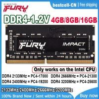 ราคา Kingston FURY Impact DDR4 2133MHz 2400MHz 2666MHz 3200MHz Laptop Memory 4GB 8GB 16GB CL20 1 2V Unbuffered SODIMM Only compatible with Intel CPUs (24381843206)