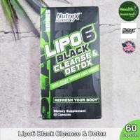 ราคา Nutrex Research Lipo6 Black Cleanse Detox 60 Capsules อาหารเสริมดีท็อกซ์ และทำความสะอาดระบบทางเดินอาหาร ส่งเสริมการย่อย (20769946944)