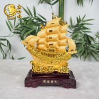 ราคา รุ่นขายดีมากถูกที่สุด เรือสำเภา เรือ เรือสำเภาทอง และหยก ขนสมบัติ งานเรซิ่นพ่นทรายทอง งานเรซิ่นสีหยก พร้อมฐานสวย สูง 11 5 นิ้ว (14202227751)