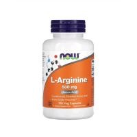 ราคา L Arginine 500 mg 100 Veg Capsules Now Foods (21897745361)