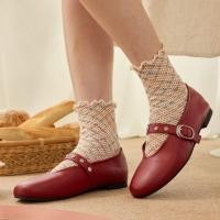 ราคา Minx รุ่น Stella รองเท้า maryjane หัวมน หนังนุ่ม (24390647107)