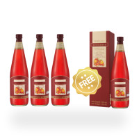 ราคา ส่งฟรี น้ำทับทิม กรานาดา กิฟฟารีน 4 ขวด Granada Pomegranate Juice Giffarine น้ำทับทิมแท้ 100 ซื้อ 3 ขวด แถม 1 ขวด (23968581250)