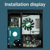 ราคา DX01 Thin Mini ITX Desktop Computer Chassis Spare Parts Thin Half Height Computer Chassis Portable Desktop Computer Case (22629402466)