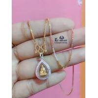 ราคา Kr silver สร้อยคอเงินแท้สามกษัตริย์ 18 นิ้ว พร้อมจี้เงินแท้หลวงปู่ทวด (9059015930)