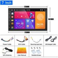 ราคา กล้องถอยหลังฟรี จอแอนดรอย7นิ้ว จอ android ติดรถยนต์ 7 นิว จอแอนดรอย เครื่องเสียงติดรถยนต์ ดู Netflix Youtube ได้ Android แอนดรอยด์ แท้ จอติดรถยน WIFI GPS แบ่งจอได้ (22816082018)