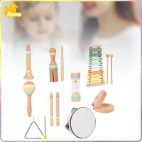 ราคา ชุดอุปกรณ์เครื่องดนตรีสำหรับเด็ก Hyccoue เครื่องมือไม้เคาะของเล่นไม้ไซโลโฟนของเล่นกลอง (22781090978)
