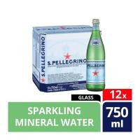 ราคา ส่งฟร San Pellegrino Sparkling Mineral Water 750 ml glass 12 ขวด ซานเพลลีกรีโน น้ำแร่ธรรมชาติชนิดมีฟอง ขนาด 750 มล (12737643211)