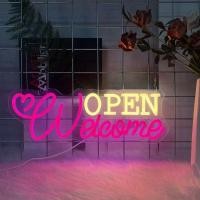 ราคา ป้ายไฟ ป้ายไฟร้าน ป้ายไฟตัวอักษร ป้ายไฟวิ่ง ป้ายไฟled ป้ายไฟopen welcome งานอะคลิลิต 60x20cm (24416504432)