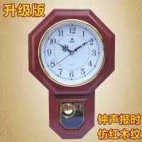 ราคา นาฬิกาติดผนังสไตล์โบราณ Zhongxiaojing2นาฬิกาไม้เลียนแบบคลาสสิกนาฬิกาแขวนผนังห้องนั่งเล่นนาฬิกาเพลงรายงานเวลาการตกแต่งนาฬิกาบ้านนาฬิกาอิเล็กทรอนิกส์ (20900866794)