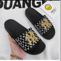 ราคา 318รองเท้าแตะ พรีเมี่ยม พิมพ์ลาย Mlb NY สีดํา และสีขาว (24162307685)