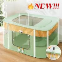 ราคา Aikenn คอกพับได้แมว คอกแมวพับได้ ห้องคลอดแมวสี่เหลี่ยมปิด คอกสัตว์เลี้ยงกรงแมว เต็นท์แมว บ้านแมวแบบพับได้ บ้านสุนัข (23365185724)