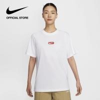 ราคา Nike Womens Nsw Club Ss Oc Swoosh Tee White (23792290715)