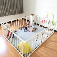 ราคา ส่งไว คอกกั้นเด็ก 6ฟุต 5ฟุต และ 3 5ฟุต สูง 6080 cm ขนาดครอบที่นอน (24254080949)