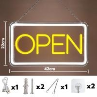 ราคา ประหยัดไฟพลังงาน LED ป้ายไฟนีออน ป้ายไฟวิ่ง ป้ายไฟร้าน OPEN ทรงตั้ง ทรงนอน (24477641204)