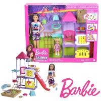 ราคา Barbie Skipper Babysitters Inc ชุดสนามเด็กเล่น Climb n Explore Playground พร้อม ตุ๊กตาบาร์บี้ 2ตัวและทรายปั้น GHV89 (24345821552)