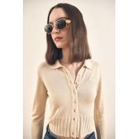 ราคา DAILY SQUAD Casa Cardigans คาดิแกนปกเนื้อเบาสบาย ทอRIB สูง กระดุุม Logo Daily squad (24187056885)