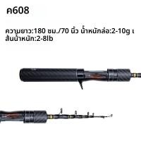 ราคา FISHINGFANS คาร์บอน Fuji Telescopic Trout Rod Travel Rod light Lure Fishing Rod Spinning Casting 1 5 m 1 8 m 2 10g ตกปลา Rod (24401147466)