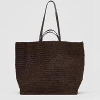 ราคา Free shipping Large Capacity Straw Tote Bag Designer Women Handbags Handmade Woven Summer Beach Bag Big Shopper Purses Original (24527423747)