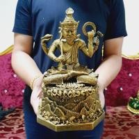 ราคา ปู่ฤาษีนารายณ์สี่กร หลวงปู่นอง วัดเกาะโบสถ์ สีทองเก่า หน้าตัก5นิ้ว สูง25ซม ฐานขององค์ท่านจะเป็นเขาพระสุเมรุ (10762723663)