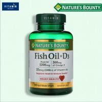 ราคา น้ำมันปลา Nature s Bounty Fish Oil D3 90 Repid Release Softgels (9106847368)