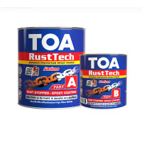 ราคา TOA rust tech สีรองพื้นหยุดสนิมทันที ชุดเล็ก1 4กล หรือ ขนาดกล 3 785 TOA ทีโอเอ รัสท์เทค ถูกที่สุด ระบบอีพ็อกซี่ 2 ส่วน (23558669849)