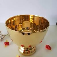 ราคา BrassByfa F1317 ขันร 5ขนาด8นิ้ว ขันทองเหลืองมีฐาน (20365679285)