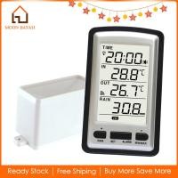 ราคา Moon BAYAH เครื่องวัดปริมาณน้ำฝนเครื่องวัดปริมาณน้ำฝนไร้สายเครื่องมือวัดเครื่องวัดอุณหภูมิแบบดิจิตอลสถานีสภาพอากาศประวัติปริมาณน้ำฝนมาตรวัดมิเตอร์ฝนตก (23270588173)