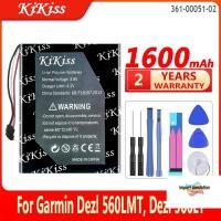 ราคา NEW Brand Hot Power 1600mAh kikiss battery 361 00051 02 for Garmin dezl 560lmt 560lt 650lm sat nav 52LM 5 nuvi 2565lm new brand power (21963613947)