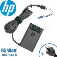 ราคา Slim HP Adapter ของแท้ HP 20V 3 25A 65W หัว Jack USB Type C สายชาร์จ HP อะแดปเตอร์ (21286306707)