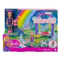ราคา Barbie Dreamtopia Chelsea Playset GTF48 บาร์บี้ ตุ๊กตาเชลซีเพลย์เซ็ตของเล่น คละแบบ รุ่น GTF48 (11608897242)