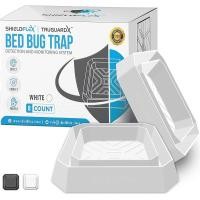 ราคา Bed Bug Trap 8 Pack TruGuard X Bed Bug Interceptors สีขาว กับดักแมลงบนเตียงที่เป็นมิตรกับสิ่งแวดล้อมสำหรับขาเตียงเครื่องตรวจจับแมลงที่เชื่อถือได้ Interceptor และตรวจสอบการควบคุมศัตรูพืชและการรักษา (23