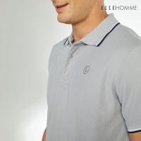 ราคา ELLE HOMME POLO เสื้อยืดโปโลคอปก แขนสั้น สกรีนโลโก้ EH สวมใส่สบาย สีเทา W8K903 (22518632730)