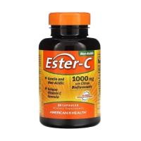ราคา exp 08 2027 เม็ดแคปซูล วิตามินซี Ester C American Health with Citrus Bioflavonoids Capsules Vitamin C 1000 mg (24525941442)