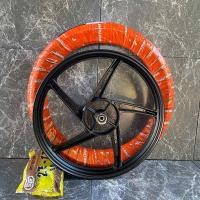 ราคา ล้อแม็ก ยางนอกยางใน ครบชุด ล้อหลังเวฟ110i หรือ เวฟทุกรุ่น หรือใส่ 3 ล้อพ่วงข้าง สีดำล้วน หนา แข็งแรง ลายเดิม 5 ก้าน (22594495418)