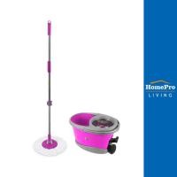 ราคา HomePro ชุดอุปกรณ์ถังปั่นพร้อมไม้ม็อบ STAINLESS PLUS สีม่วง แบรนด์ BE WISH (17474234433)