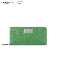 ราคา Louis Montini Cherreen กระเป๋าผู้หญิงหนังแท้ หนังวัวอัดลายจระเข้ กระเป๋าใส่บัตรเครดิต WL44 (12755949031)