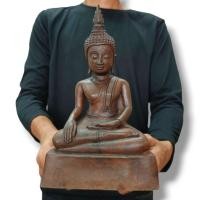 ราคา พระพุทธรูปปางสะดุ้งมาร ฐานเรียบ ศิลปะแบบลาว หน้าตัก 5 นิ้ว เป็นพระพุทธรูปเก่าโบราณศิลปะแบบหลวงพระบาง (20366449655)