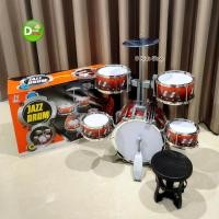 ราคา D Kids JAZZ DRUM MUSIC กลองของเด็กเล่น 5 ใบ พร้อมเก้าอี้นั่ง กลองชุดเด็ก กลองเด็ก ชุดกลองเด็ก ชุดกลอง VR8008E (24438012588)