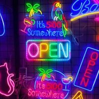 ราคา led รุ่นควบคุมระยะไกลนีออน open ตัวอักษรส่องสว่างป้ายธุรกิจไฟซิมโฟนีกระพริบไฟตกแต่งป้ายไฟโฆษณา (23007289469)