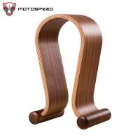 ราคา MOTOSPEED ไม้ไม้วอลนัตหูฟังหูฟังเกมจอแสดงผลขาตั้งที่วางไม้แขวนสีดำวอลนัท (5923772625)