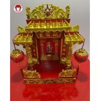 ราคา ศาลเจ้าที่จีนตี่จู้เอี๊ยะ ขนาด 16 นิ้วตื้น 3หลังคาทอง 2เสากลม ทองชุป (16484968799)