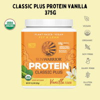 ราคา Sunwarrior Classic Plus Protein Vanilla ซันวาริเอ่อ ออร์แกนิค โปรตีนจากพืช 750g (23166410333)