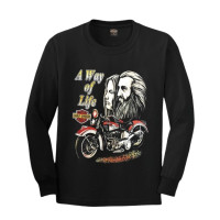 ราคา เสื้อยืดแขนยาวฮาเลย์ Harley Davidson Reproduction ML ป้าย USA ผ้าCotton100 ใสสบาย (895968216)