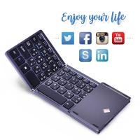 ราคา ส่งเร็ว Oker BT 033 KEYBOARD Bluetooth WITH TOUCHPAD คีย์บอร์ด บลูทูธ พับได้ iOS Android Windows แท้100 DM (7873292847)
