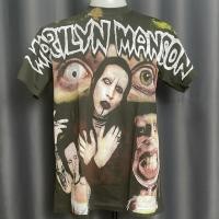 ราคา เสื้อ Marilyn Manson สไตล์วินเทจ สกรีนทั้งตัว OVP (9596060781)