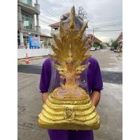ราคา พระเเก้วนาคปรก สูง27นิ้ว กว้าง 15นิ้ว นาคปรกปิดทองเค (16030053344)