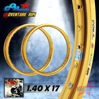 ราคา ล้อคอม COM ADVENTURE RIM 1 40 X 17 สีทอง ขอบเรียบ จำนวน 2 วง ล้อคอมดาว COM PROFESSIONAL RIM อาก้อน ล้อขอบ17 ล้อมอไซ ล้อมอไซค์ ล้อมอเตอร์ไซค์ วงล้ออลูมิเนียม (23787453676)